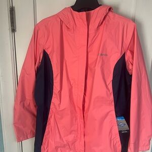Columbia Coral and Navy Outdoor Jacket